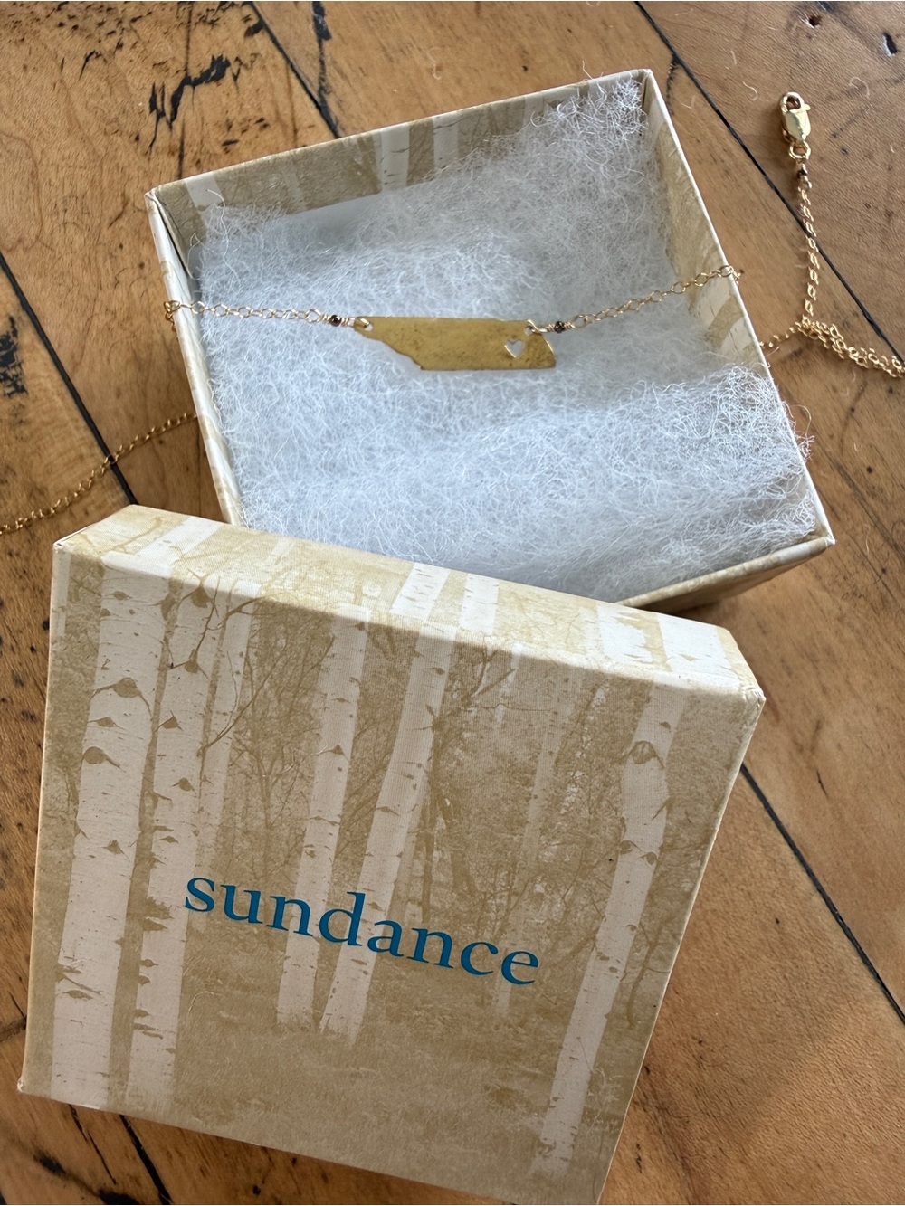 Sundance Gold Bar TN Pendant Necklace - Gold
